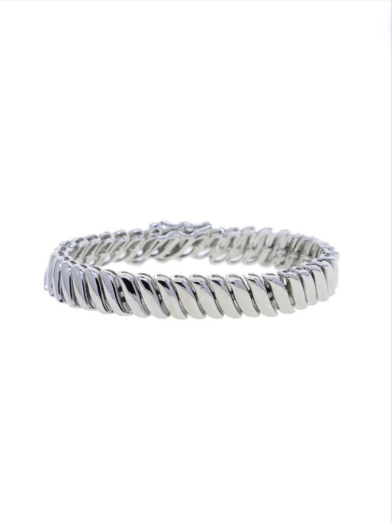 Midnight Silver Bracelet