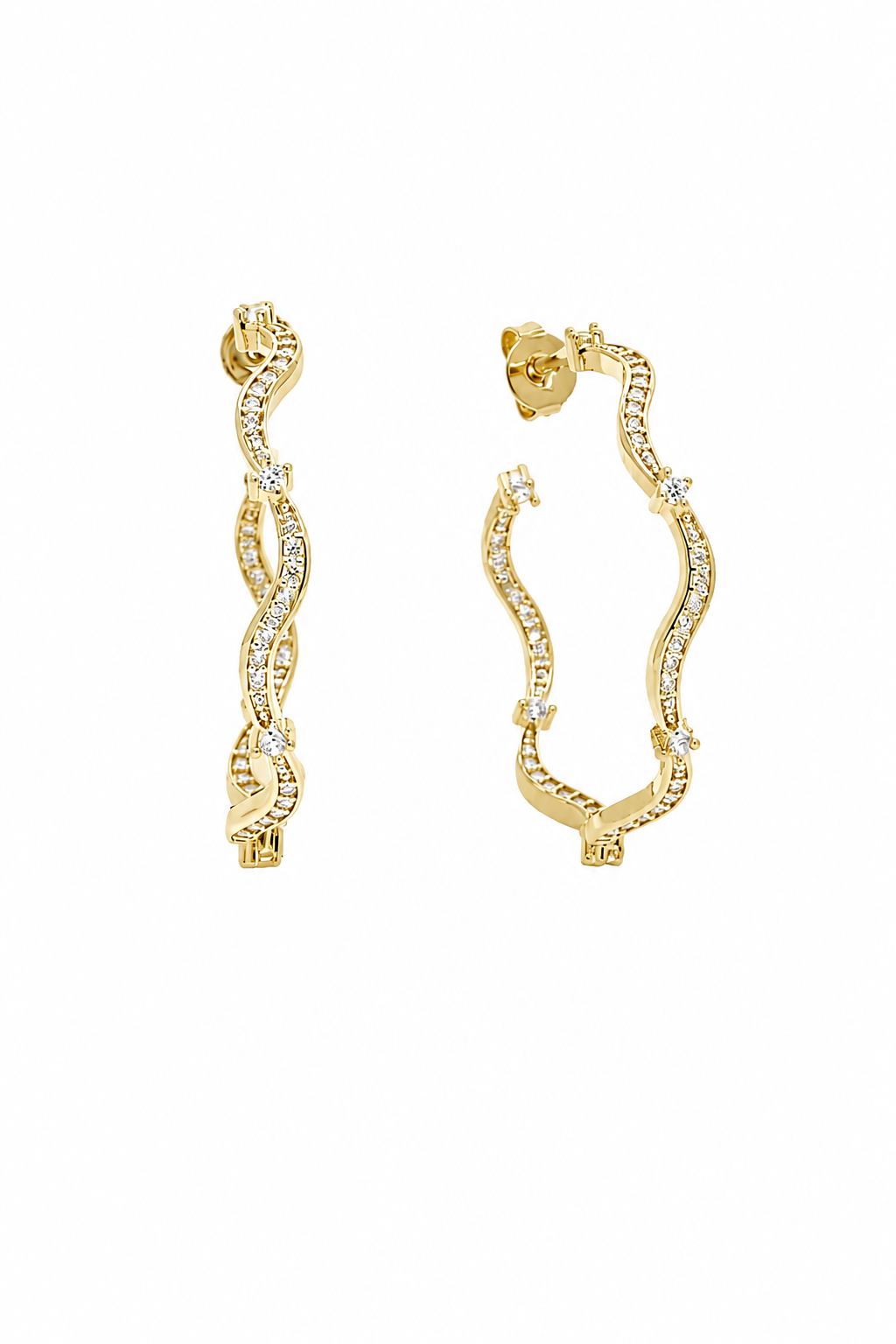 CORAL HOOPS GOLD
