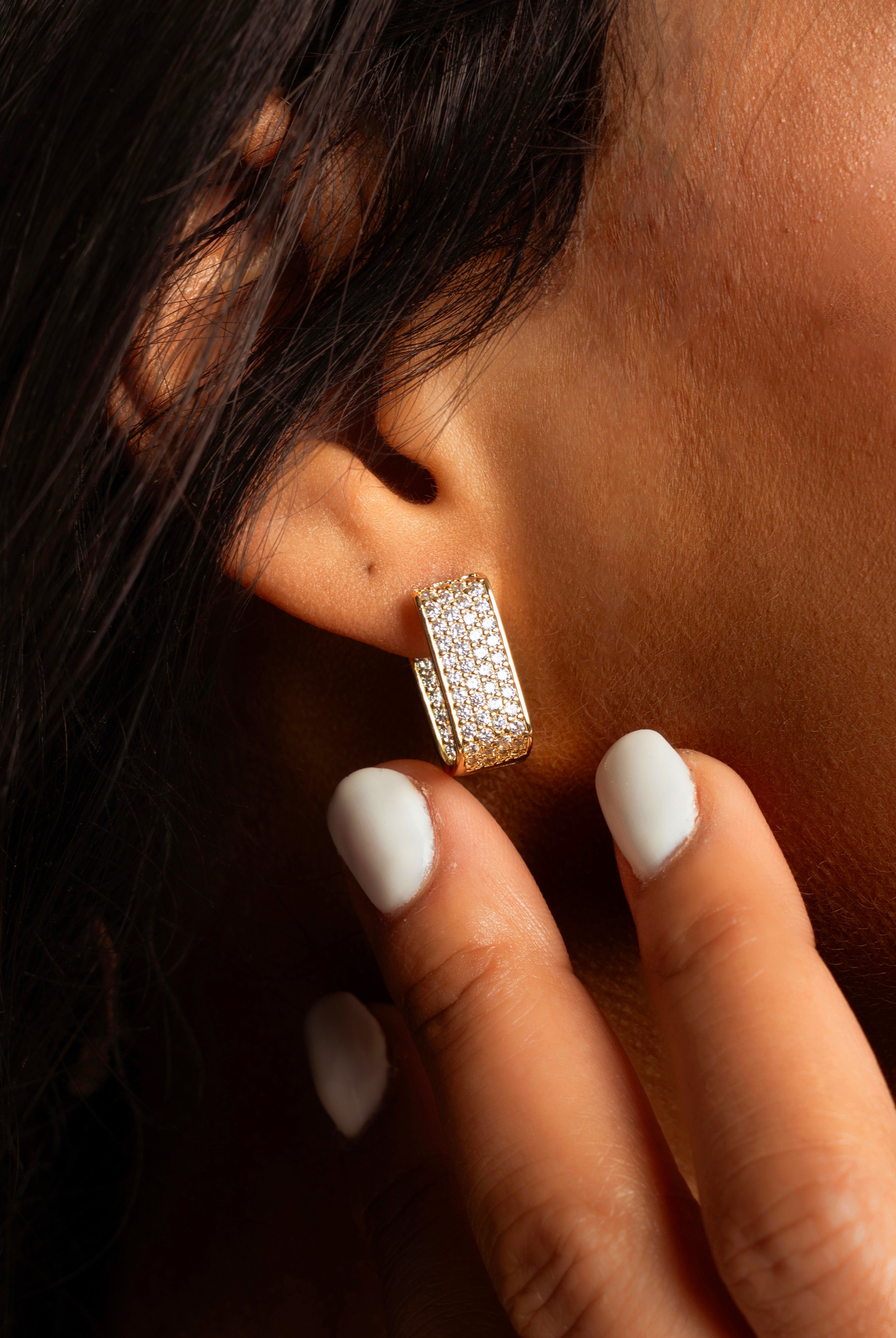 Violet Gold Earrings