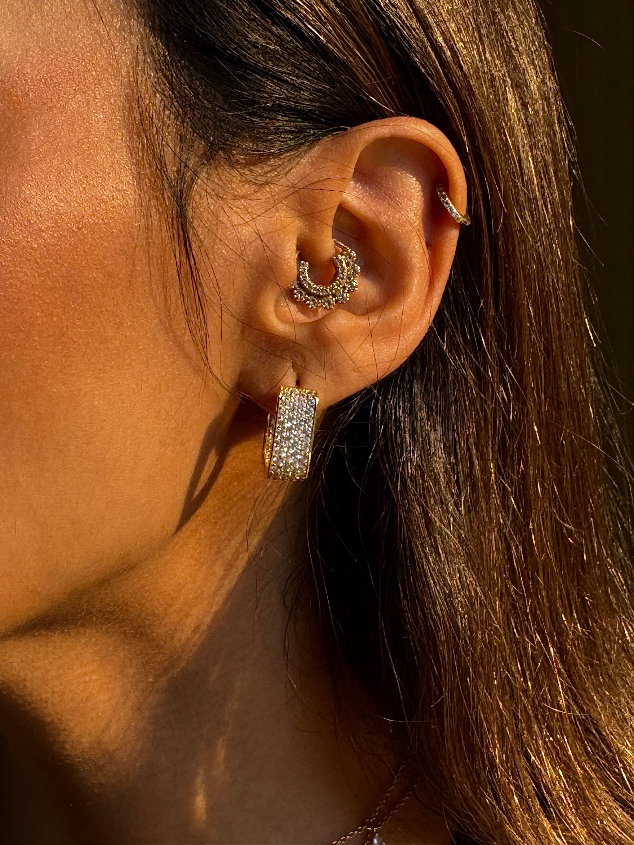 Violet Gold Earrings