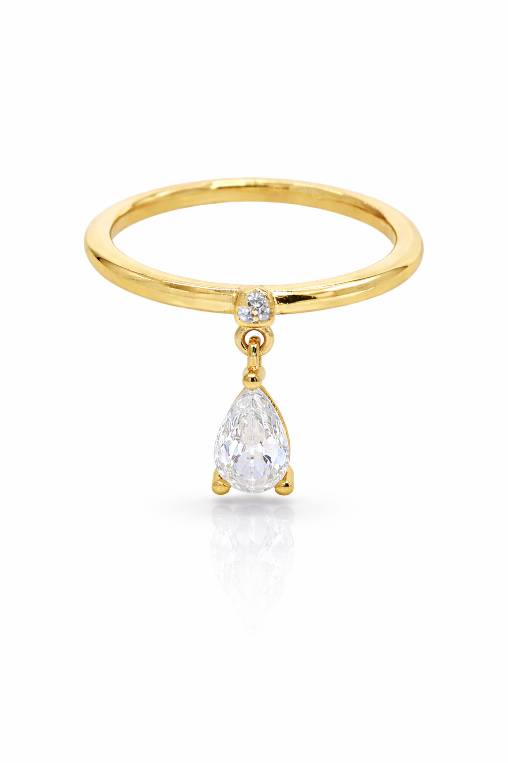 Aurelia Drop Gold Ring