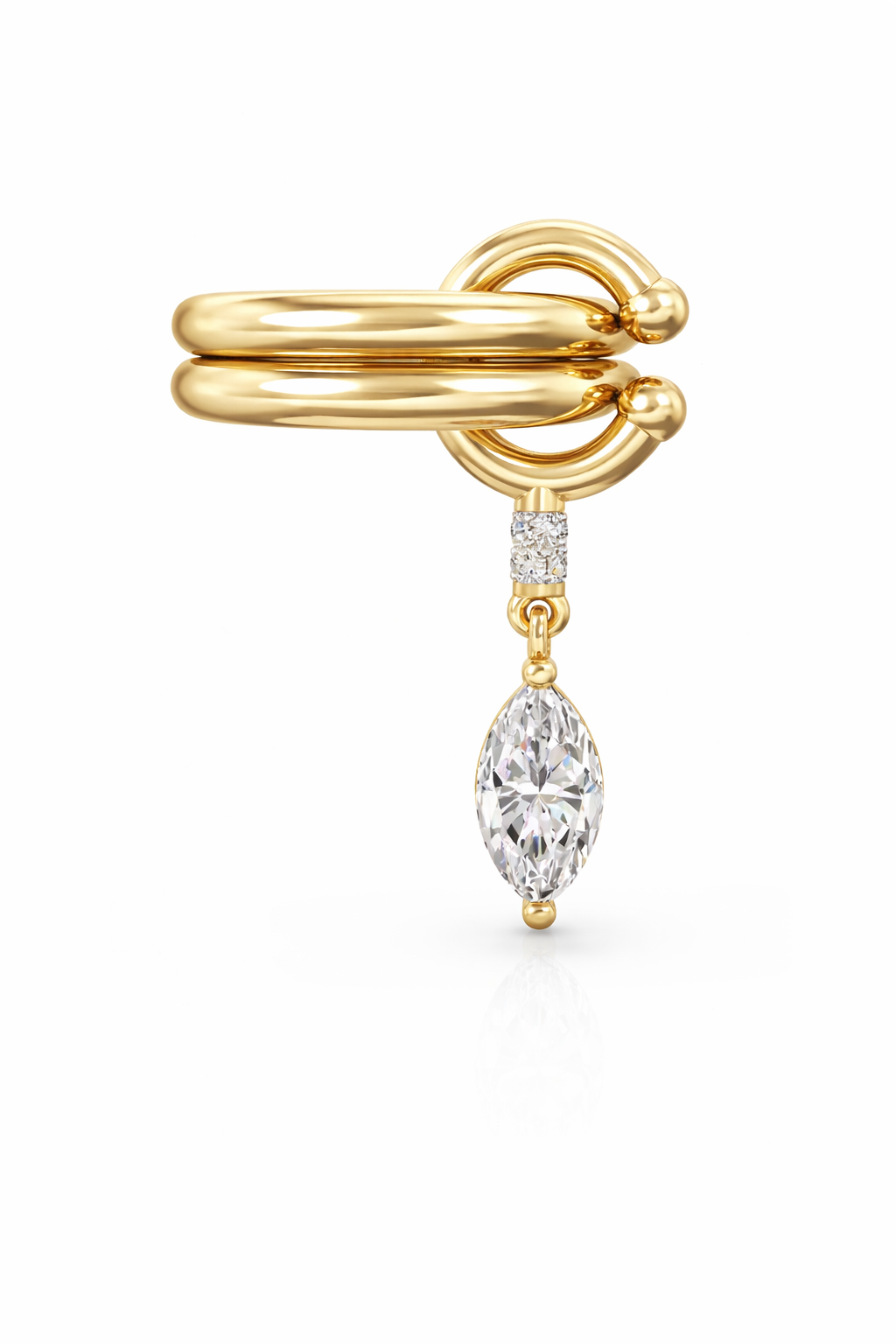 Monaco Drop Gold Ring