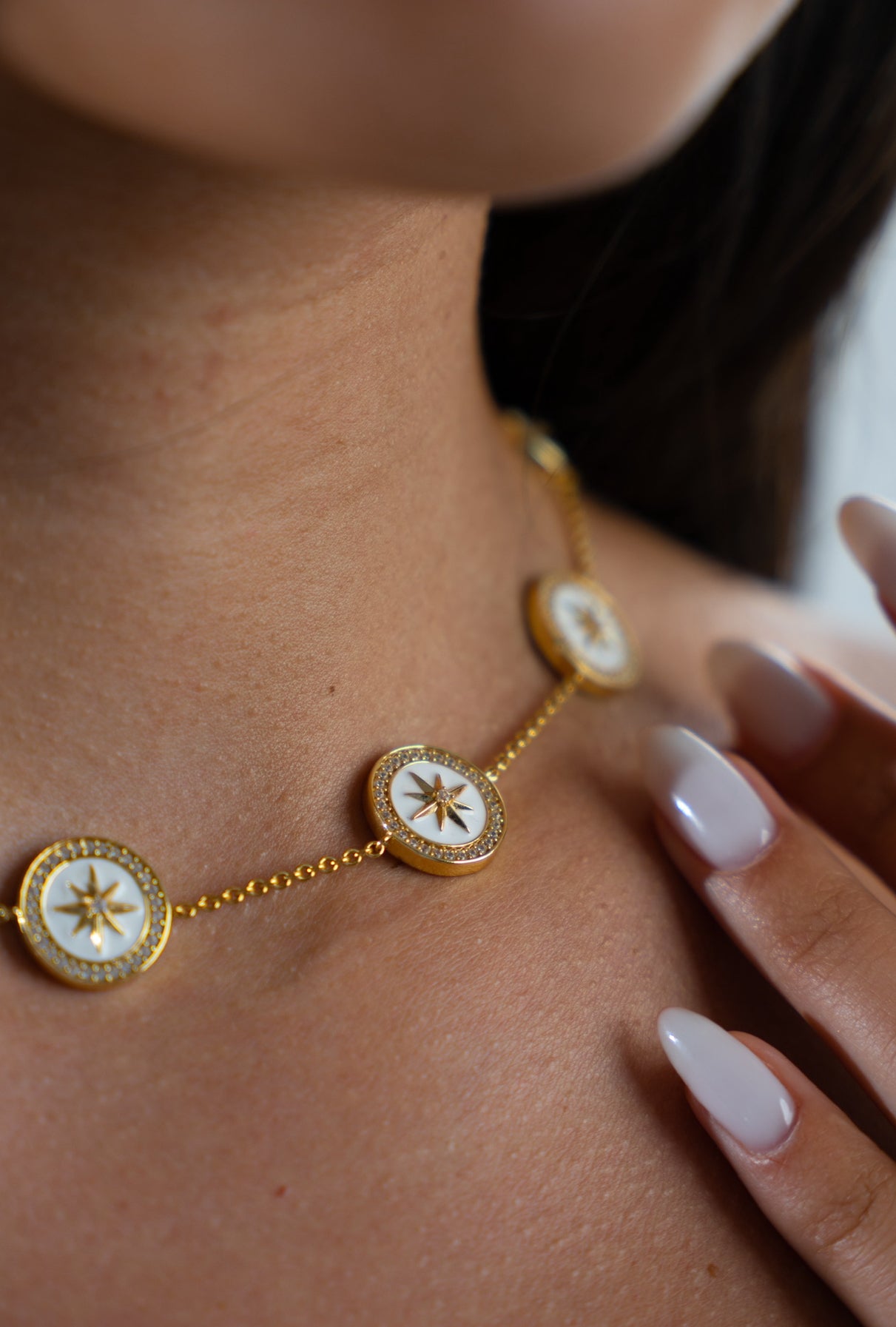 MALIBU26 - North Star / white Necklace