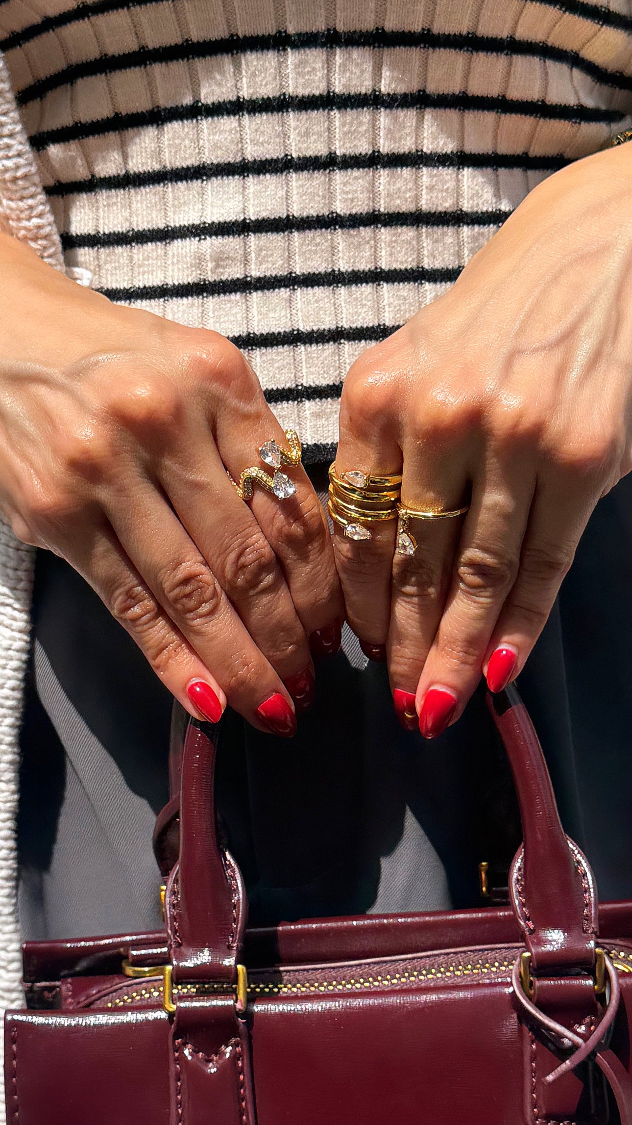 Vela Spiral Gold Ring