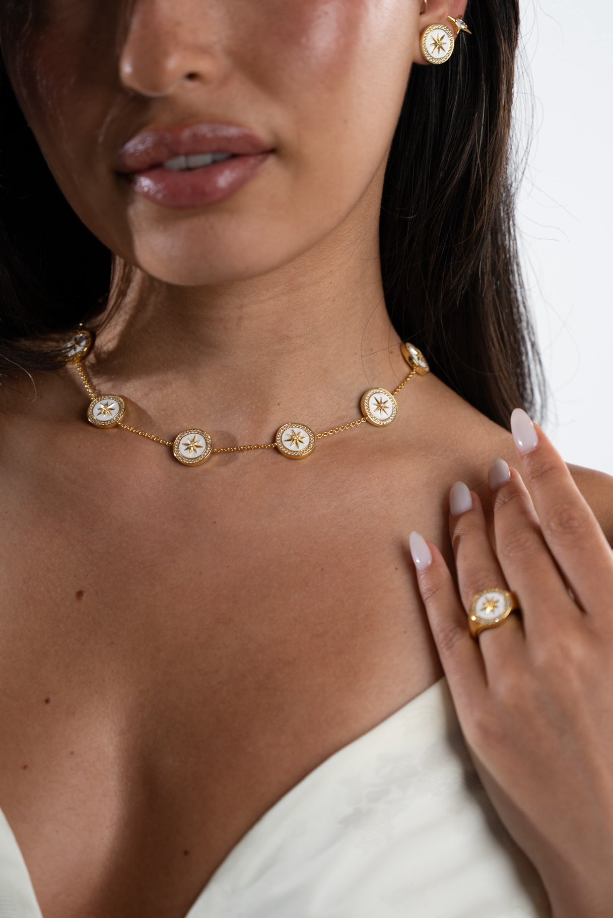 MALIBU26 - North Star / white Necklace