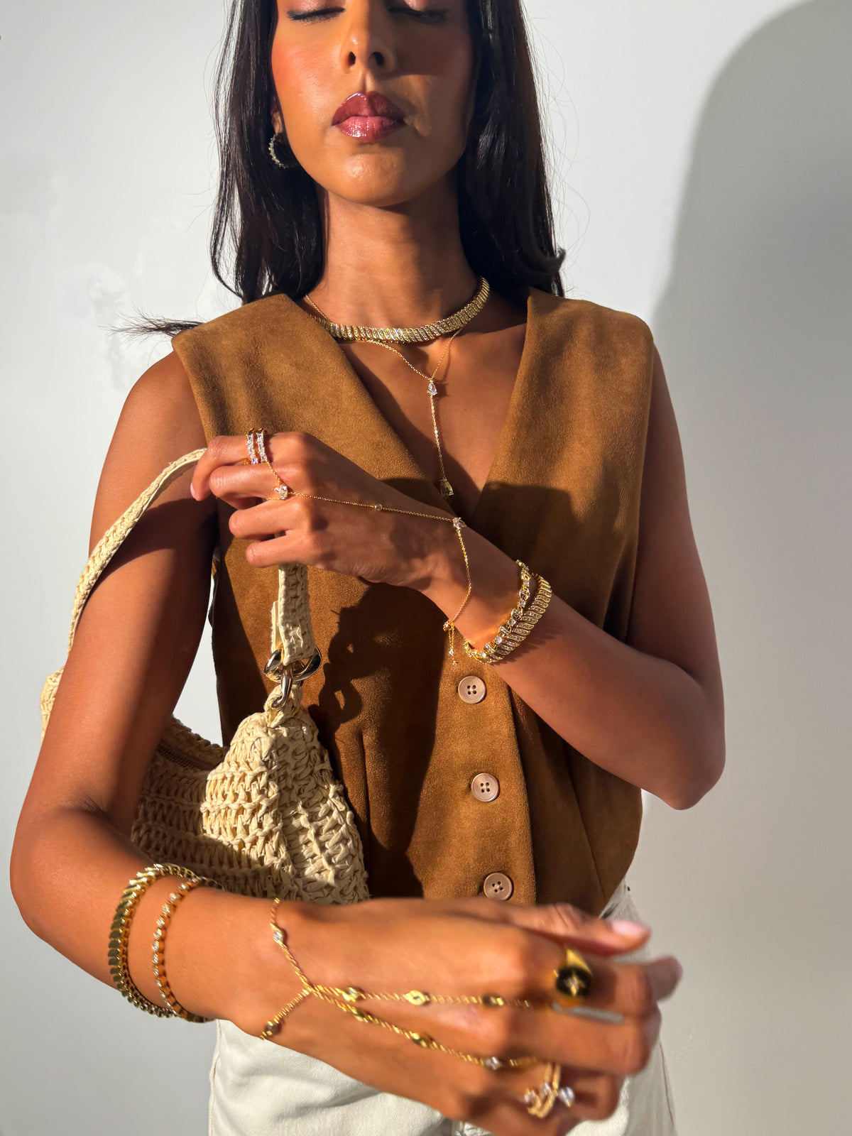 Nyla Teardrop Necklace – Gold