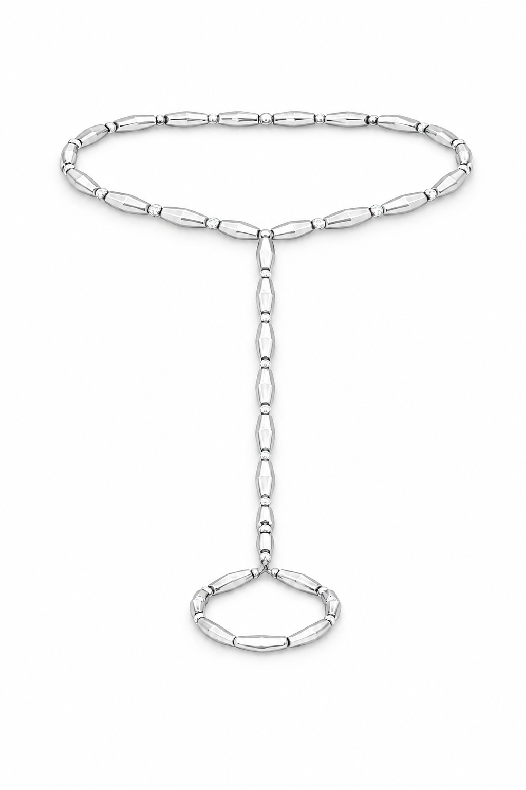 Sunset sand Silver - hand chain