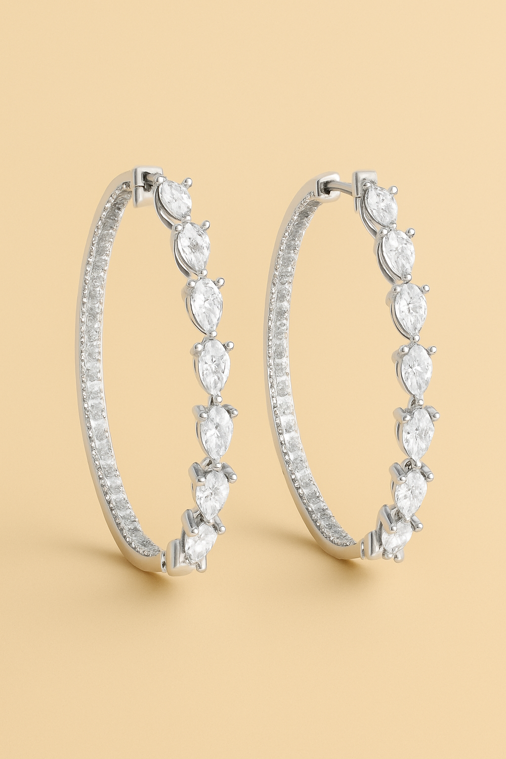 Silver Sienna hoops Earrings