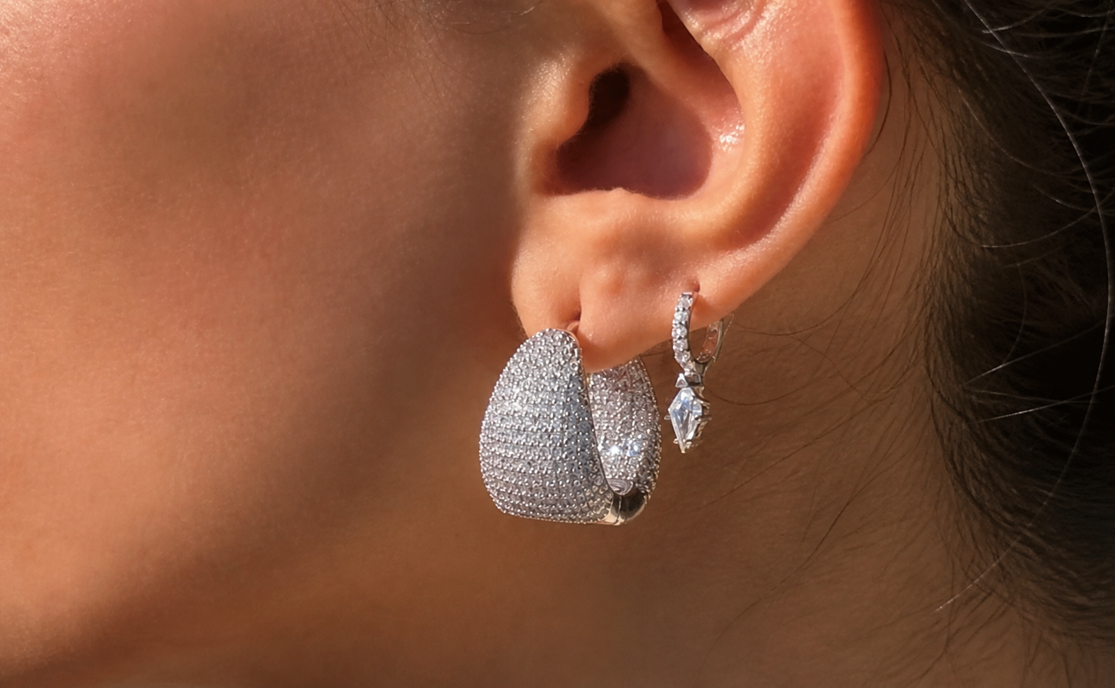 La Lune Silver Earring