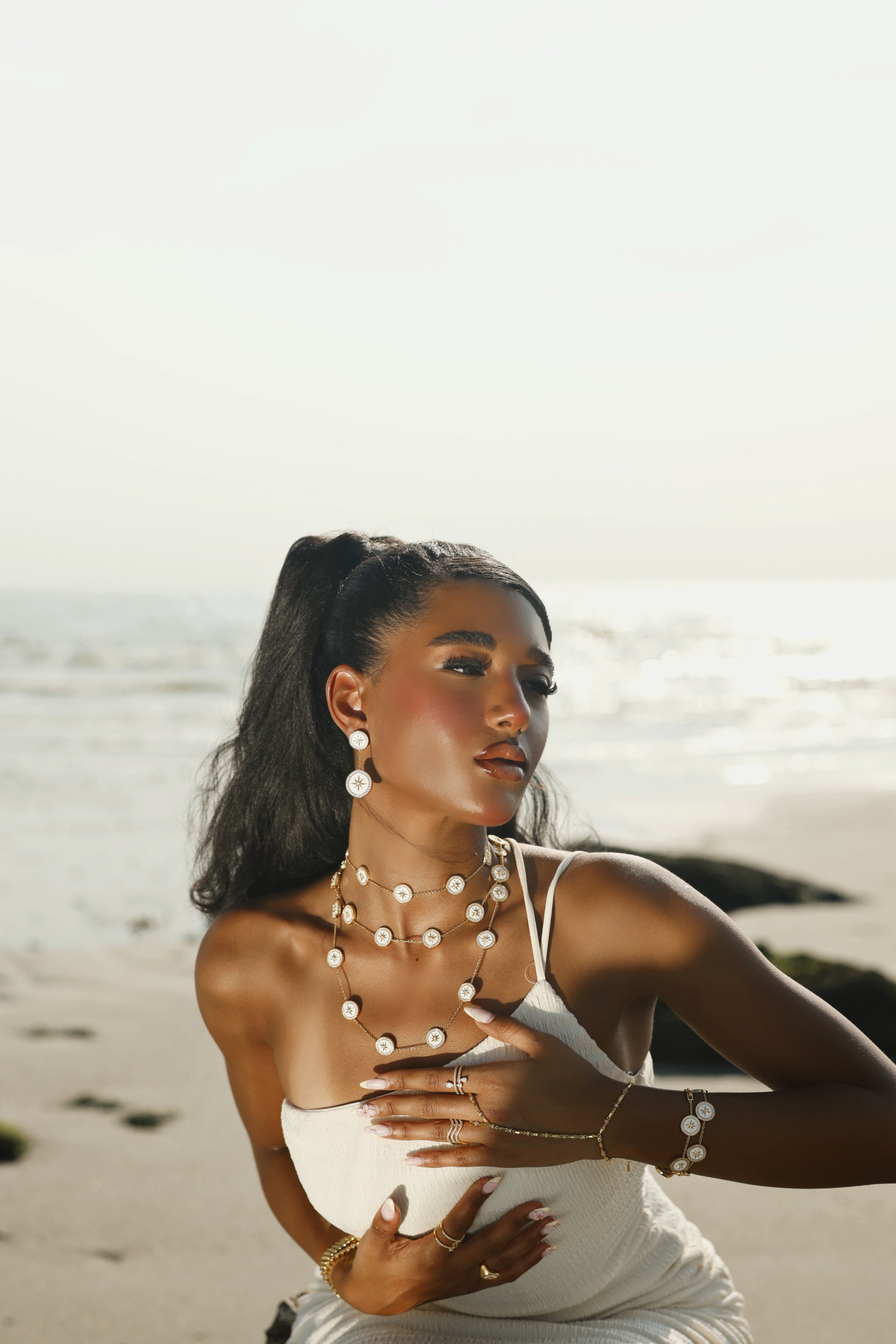 MALIBU26 - North Star / white bracelet